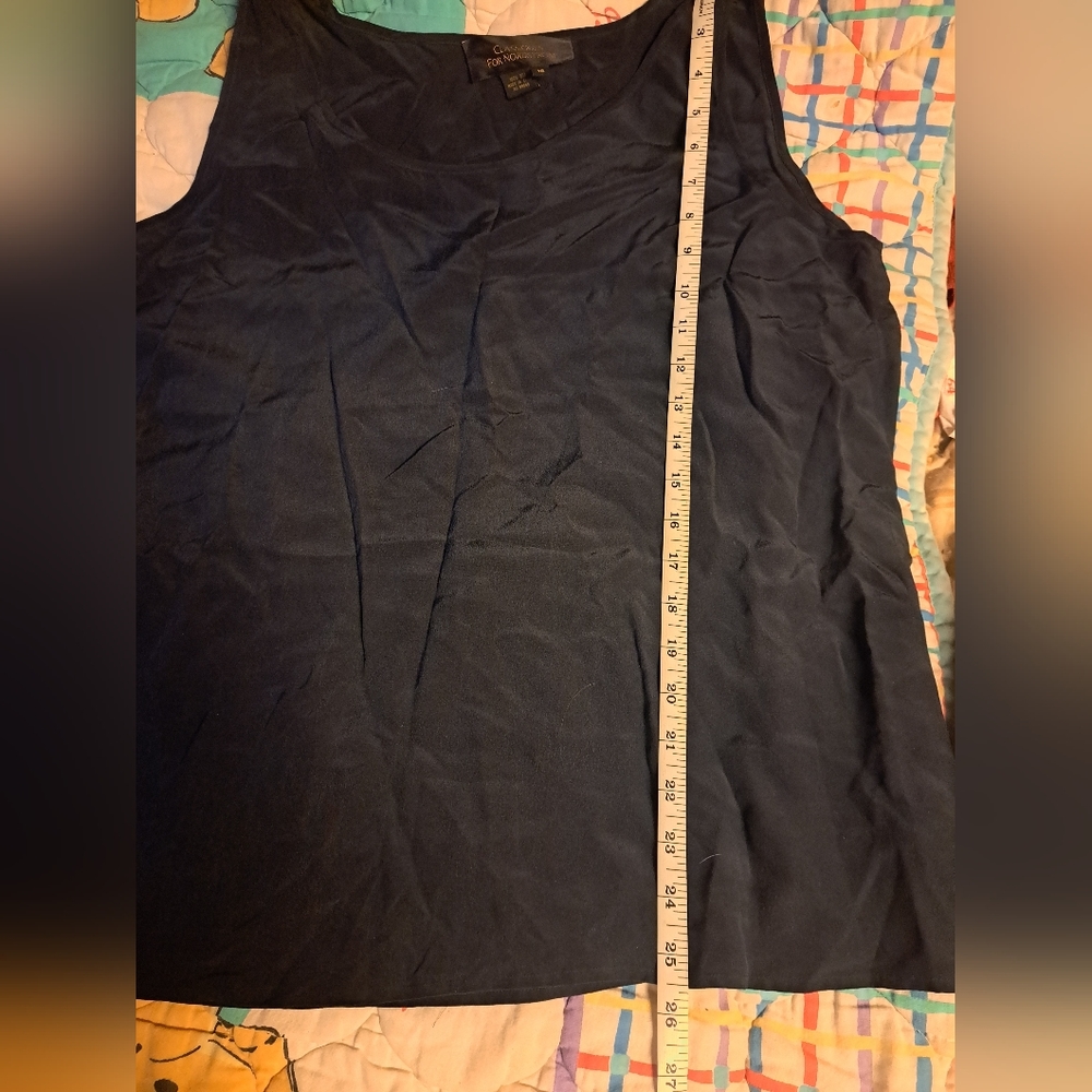 Nordstrom new tank top size 16🖤❤️ 100% silk - Picture 10 of 10